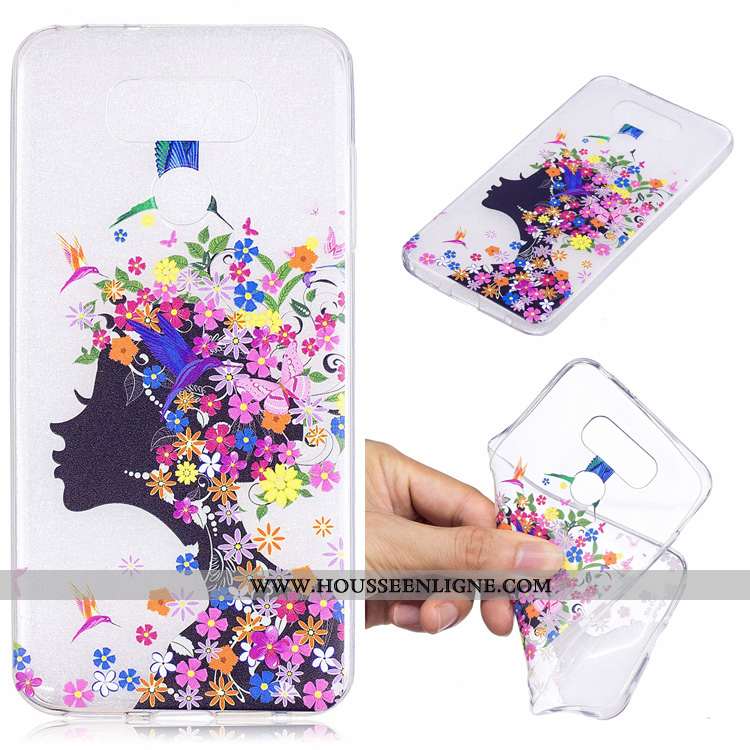 Étui Lg G6 Silicone Protection Dessin Animé Téléphone Portable Vert Tendance Verte