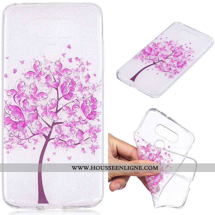 Étui Lg G6 Silicone Protection Dessin Animé Téléphone Portable Vert Tendance Verte