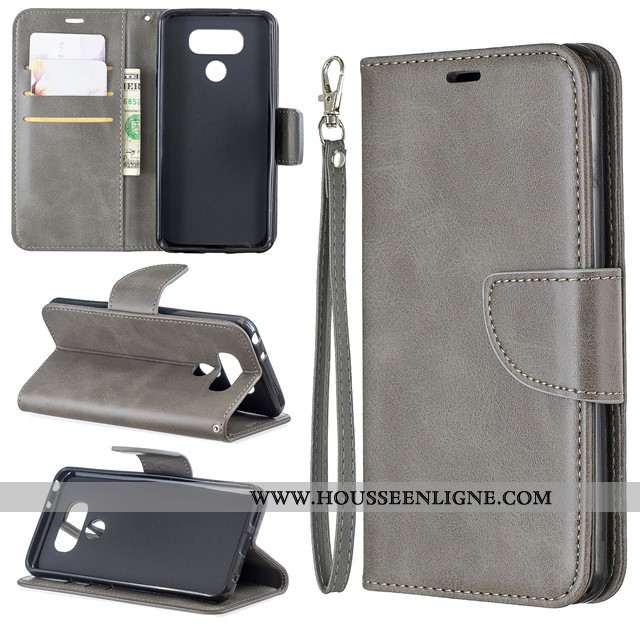 Étui Lg G6 Silicone Protection Housse Cuir Tout Compris Coque Gris