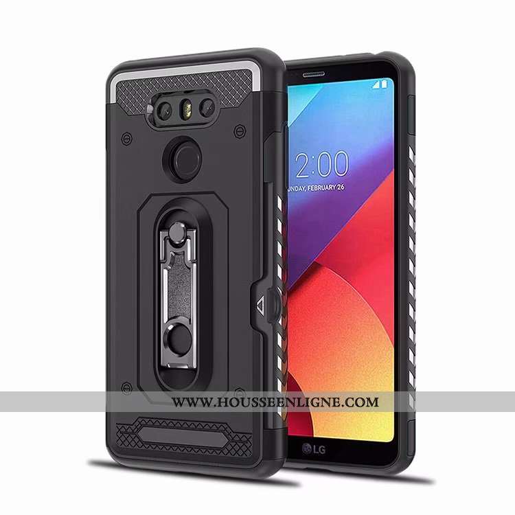 Étui Lg G6 Tendance Carte Simple Support Rose Coque