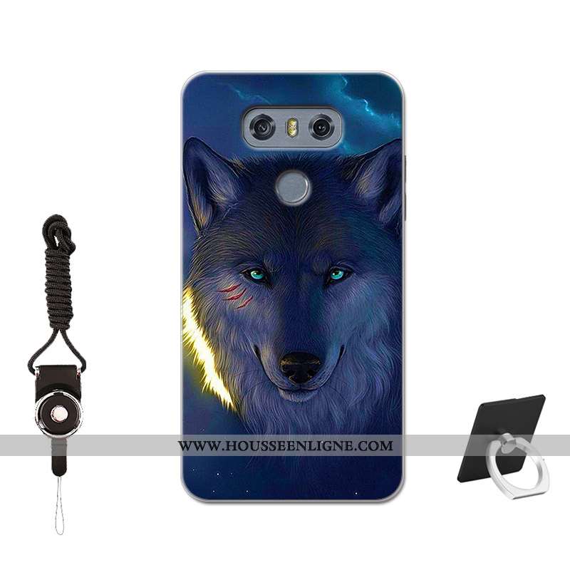 Étui Lg G6 Tendance Fluide Doux Personnalisé Personnalité Nouveau Charmant Tempérer Bleu