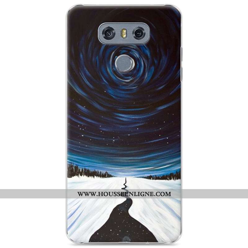 Étui Lg G6 Tendance Protection Difficile Coque Téléphone Portable Bleu Marin Bleu Foncé