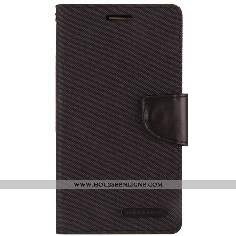 Étui Lg G7 Thinq Cuir Fluide Doux Coque Tout Compris Clamshell Incassable Gris