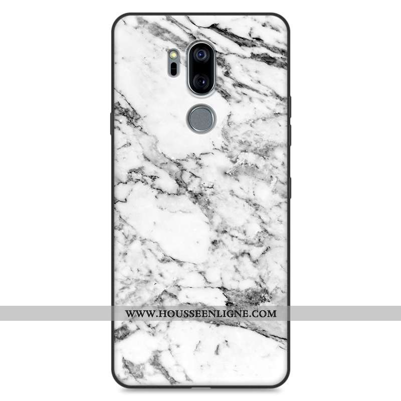 Étui Lg G7 Thinq Fluide Doux Silicone Téléphone Portable Kaki Tout Compris Modèle Fleurie En Bois Kh