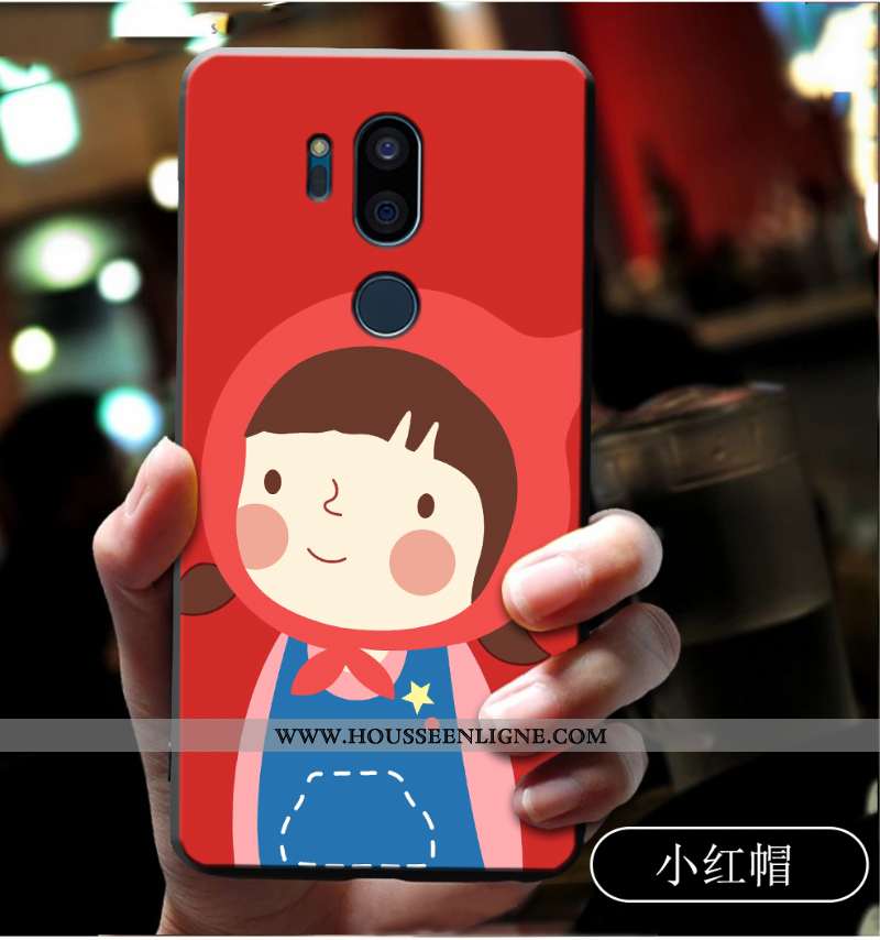 Étui Lg G7 Thinq Protection Dessin Animé Charmant Tout Compris Incassable Coque Silicone Bleu