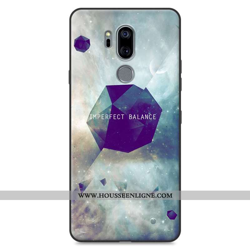 Étui Lg G7 Thinq Protection Dessin Animé Tout Compris Silicone Rose Téléphone Portable