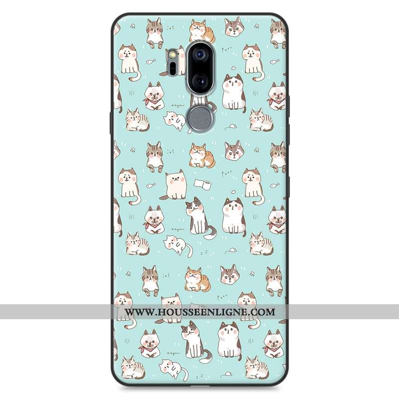Étui Lg G7 Thinq Protection Dessin Animé Tout Compris Silicone Rose Téléphone Portable