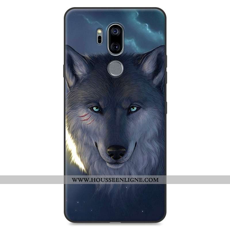 Étui Lg G7 Thinq Protection Dessin Animé Tout Compris Silicone Rose Téléphone Portable