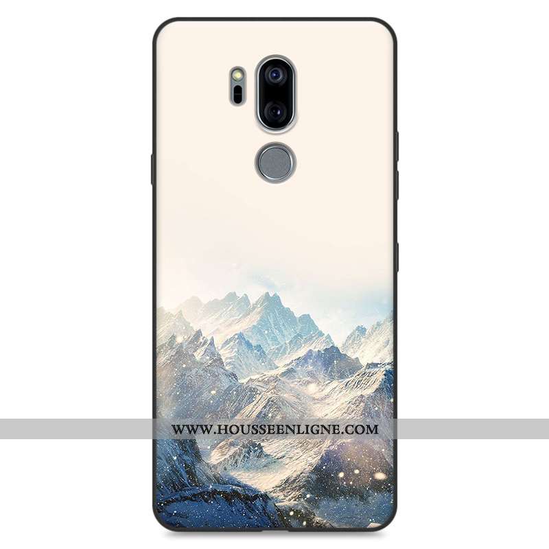 Étui Lg G7 Thinq Protection Dessin Animé Tout Compris Silicone Rose Téléphone Portable