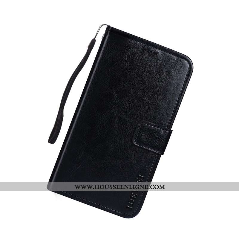 Étui Lg K11 Portefeuille Cuir Créatif Support Téléphone Portable Housse Noir
