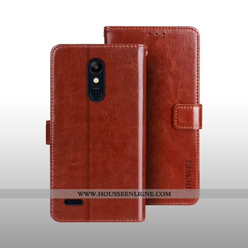 Étui Lg K11 Portefeuille Cuir Créatif Support Téléphone Portable Housse Noir