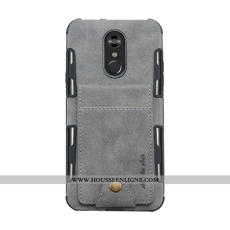 Étui Lg Q Stylus Créatif Cuir Rouge Téléphone Portable Coque Rose