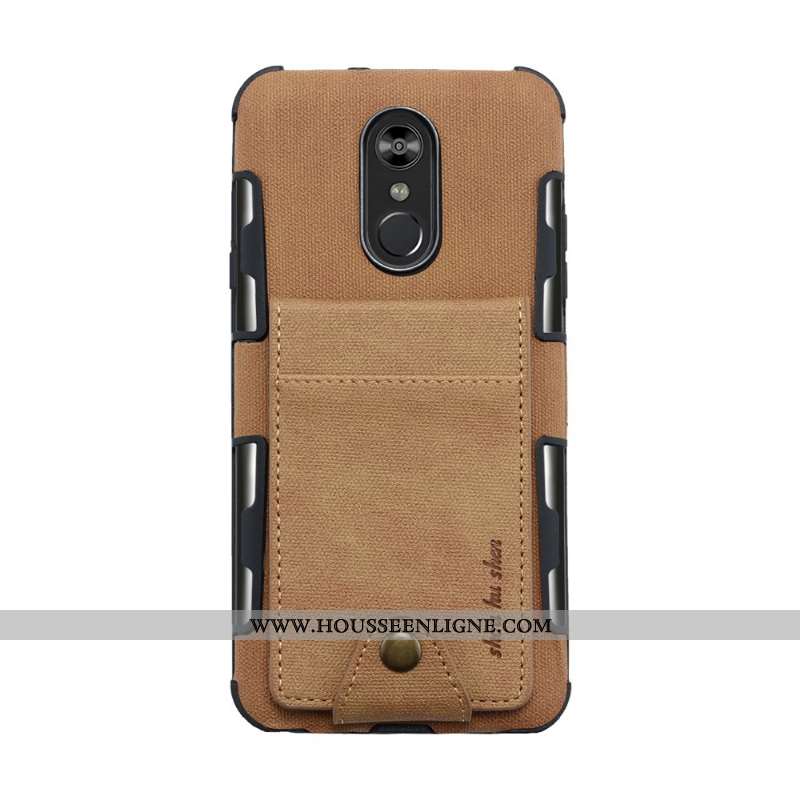 Étui Lg Q Stylus Créatif Cuir Rouge Téléphone Portable Coque Rose