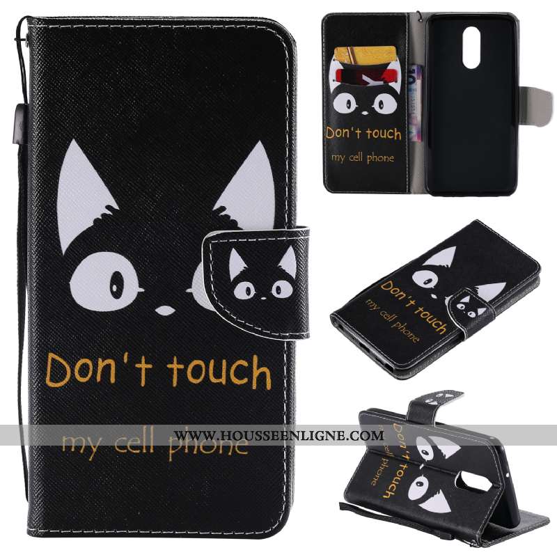 Étui Lg Q Stylus Cuir Protection Blanc Téléphone Portable Incassable Dessin Animé Carte Blanche