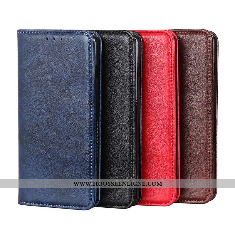 Étui Lg Q Stylus Modèle Fleurie Magnétisme Litchi Bleu Marin Téléphone Portable Coque Bleu Foncé