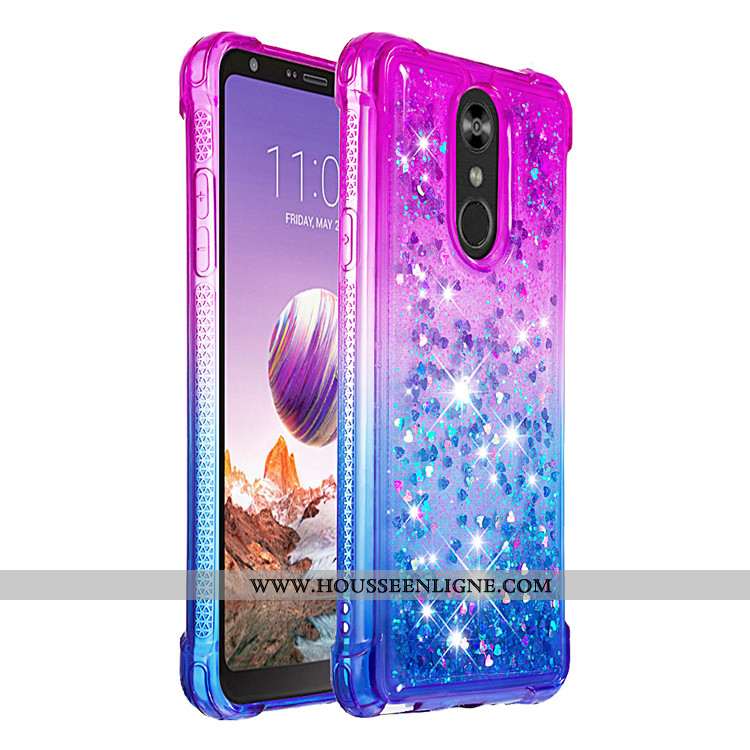 Étui Lg Q Stylus Protection Téléphone Portable Quicksand Rose Coque