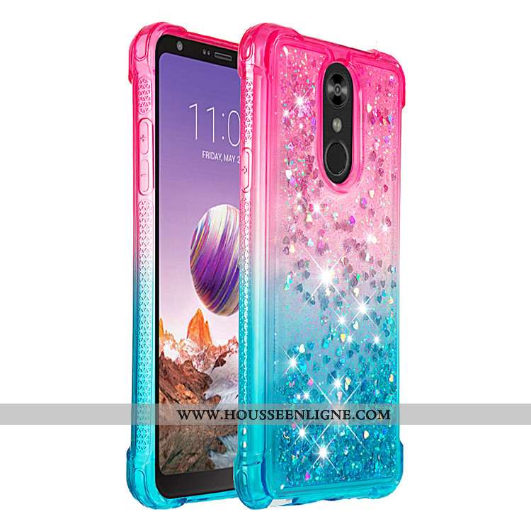 Étui Lg Q Stylus Protection Téléphone Portable Quicksand Rose Coque