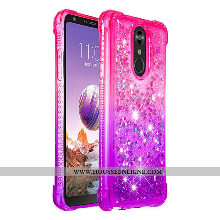 Étui Lg Q Stylus Protection Téléphone Portable Quicksand Rose Coque
