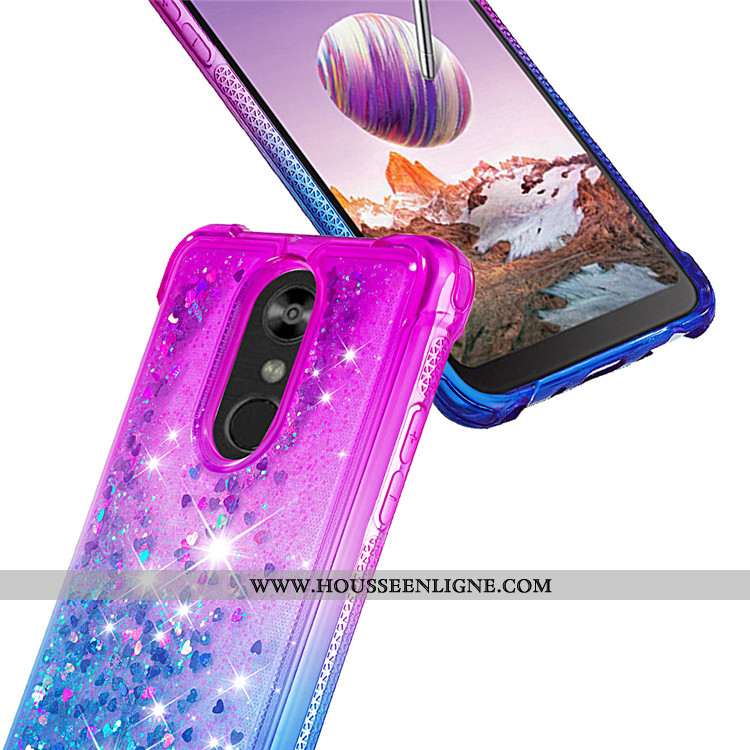 Étui Lg Q Stylus Protection Téléphone Portable Quicksand Rose Coque