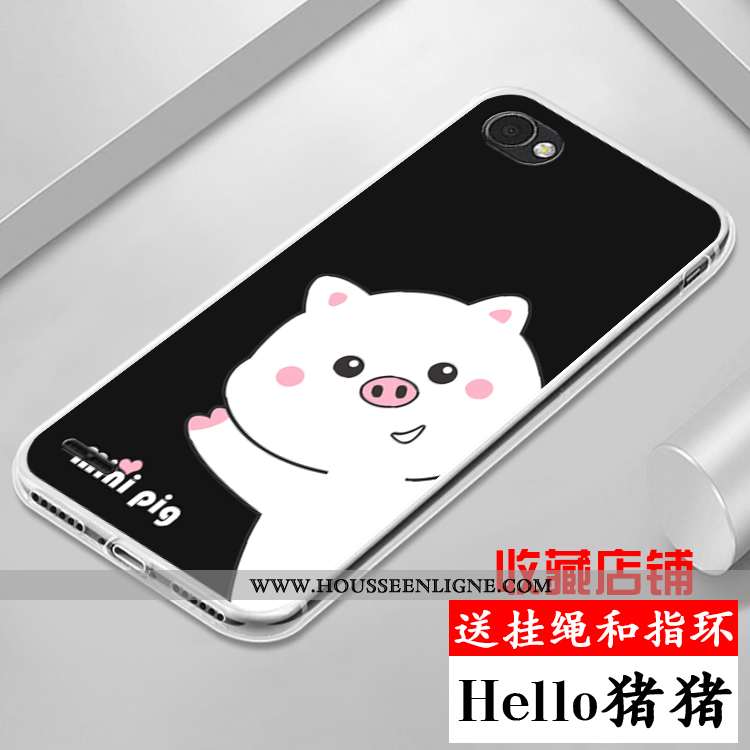 Étui Lg Q6 Coque En Silicone Protection Dessin Animé Violet Tout Compris Incassable