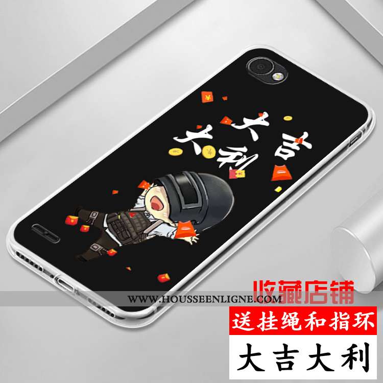 Étui Lg Q6 Coque En Silicone Protection Dessin Animé Violet Tout Compris Incassable