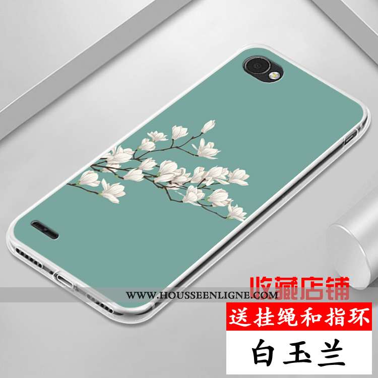Étui Lg Q6 Coque En Silicone Protection Dessin Animé Violet Tout Compris Incassable