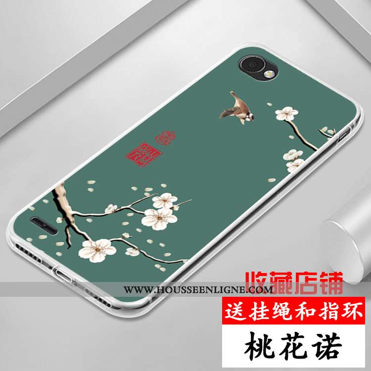 Étui Lg Q6 Coque En Silicone Protection Dessin Animé Violet Tout Compris Incassable