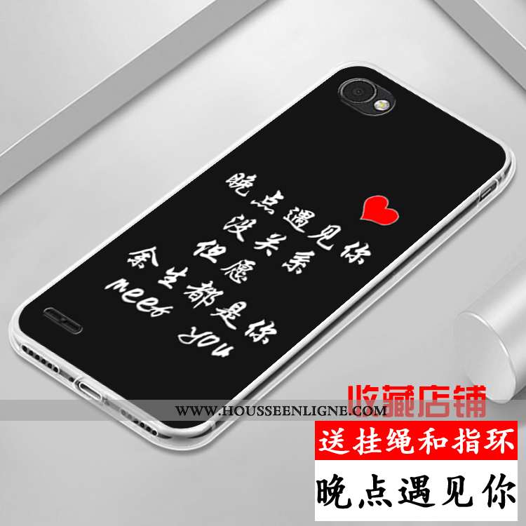 Étui Lg Q6 Coque En Silicone Protection Dessin Animé Violet Tout Compris Incassable