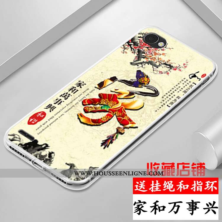 Étui Lg Q6 Coque En Silicone Protection Dessin Animé Violet Tout Compris Incassable