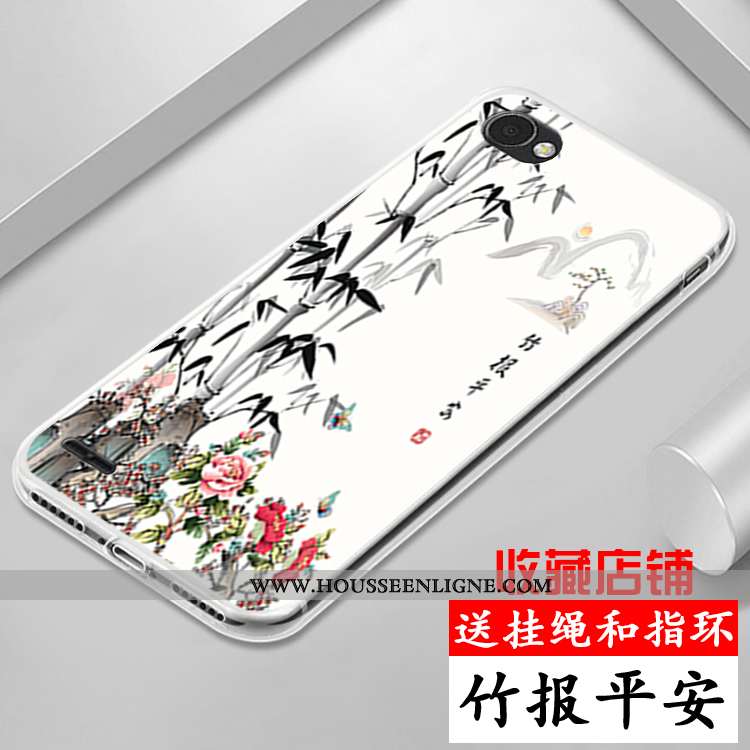 Étui Lg Q6 Coque En Silicone Protection Dessin Animé Violet Tout Compris Incassable