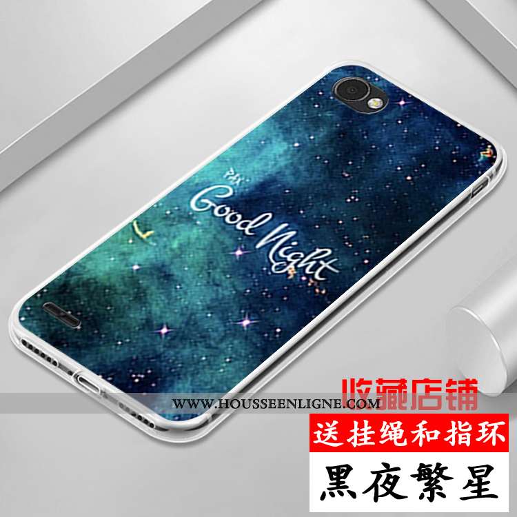 Étui Lg Q6 Coque En Silicone Protection Dessin Animé Violet Tout Compris Incassable