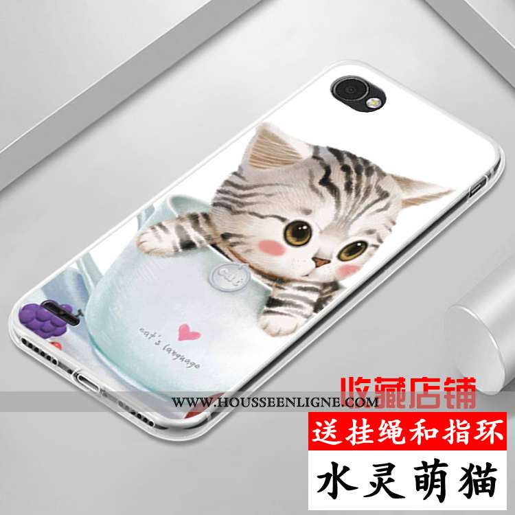Étui Lg Q6 Coque En Silicone Protection Dessin Animé Violet Tout Compris Incassable