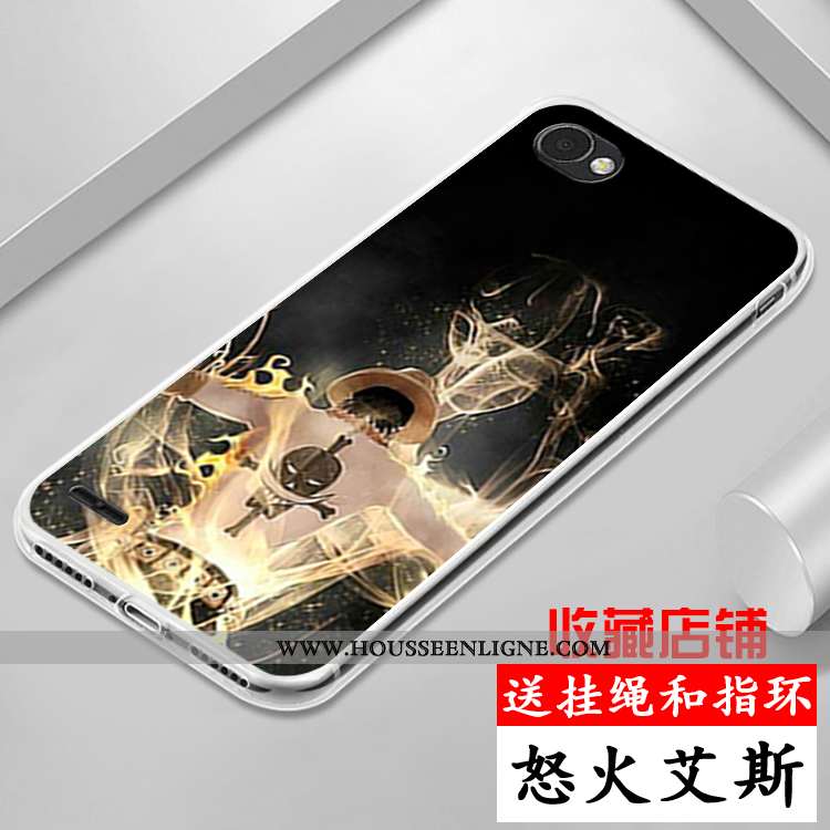 Étui Lg Q6 Coque En Silicone Protection Dessin Animé Violet Tout Compris Incassable