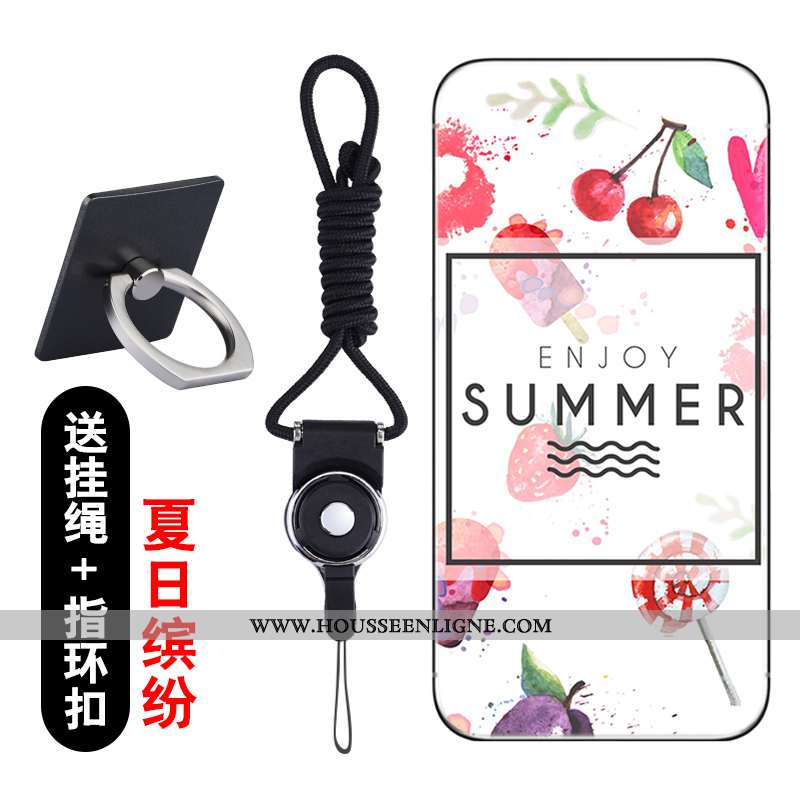 Étui Lg Q6 Créatif Dessin Animé Protection Coque Transparent Téléphone Portable Rose
