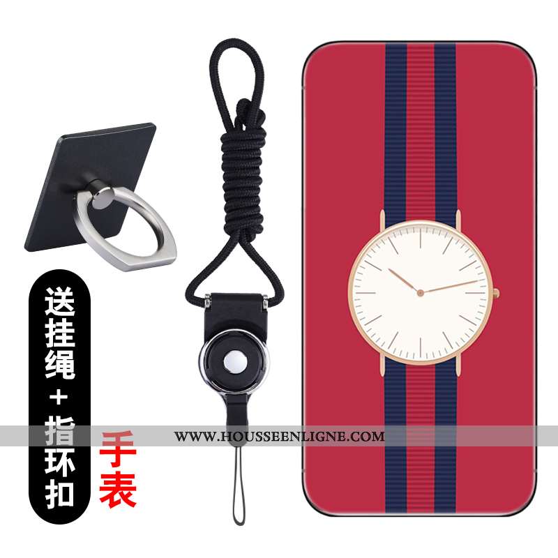 Étui Lg Q6 Créatif Dessin Animé Protection Coque Transparent Téléphone Portable Rose