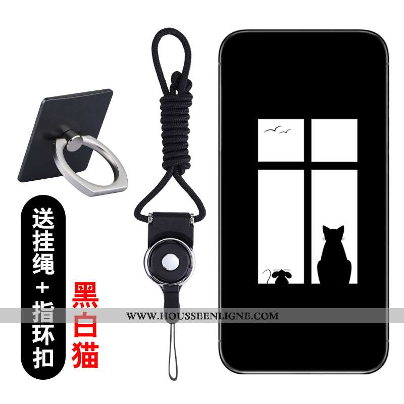 Étui Lg Q6 Créatif Dessin Animé Protection Coque Transparent Téléphone Portable Rose