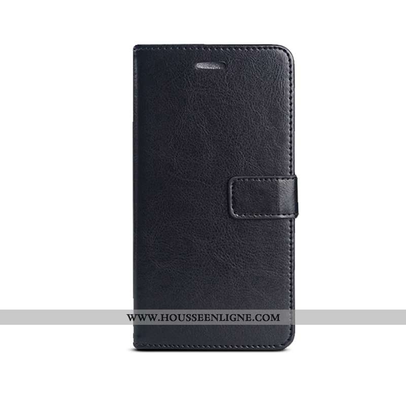 Étui Lg Q6 Cuir Fluide Doux Silicone Incassable Tout Compris Clamshell Protection Noir