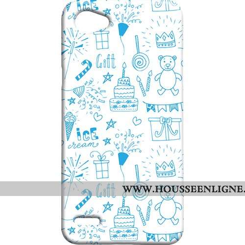 Étui Lg Q6 Délavé En Daim Blanc Téléphone Portable Frais Difficile Mini Blanche
