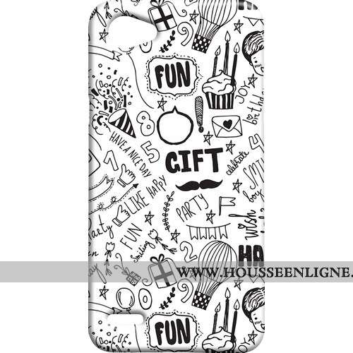 Étui Lg Q6 Délavé En Daim Blanc Téléphone Portable Frais Difficile Mini Blanche