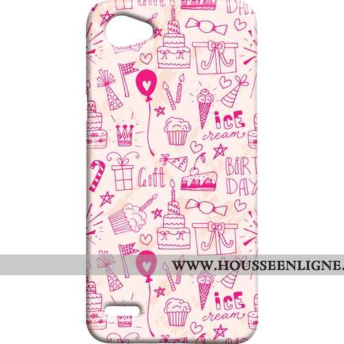 Étui Lg Q6 Délavé En Daim Blanc Téléphone Portable Frais Difficile Mini Blanche