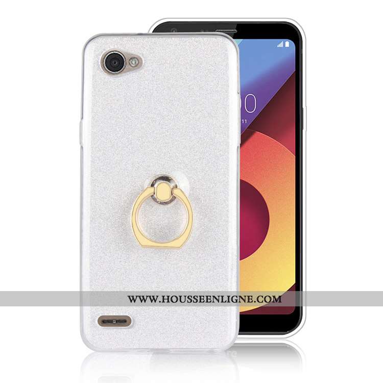 Étui Lg Q6 Fluide Doux Silicone Mini Téléphone Portable Gris Tout Compris