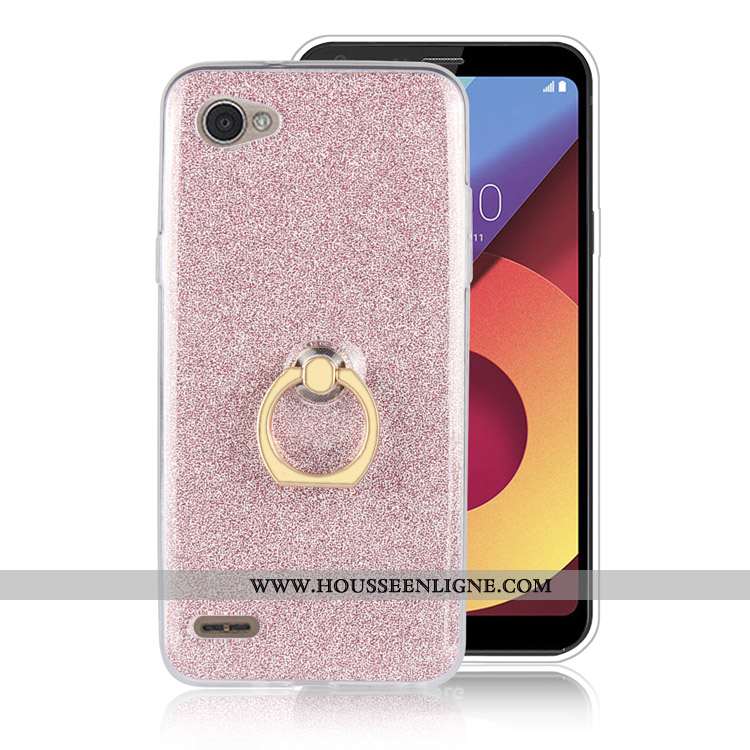 Étui Lg Q6 Fluide Doux Silicone Mini Téléphone Portable Gris Tout Compris