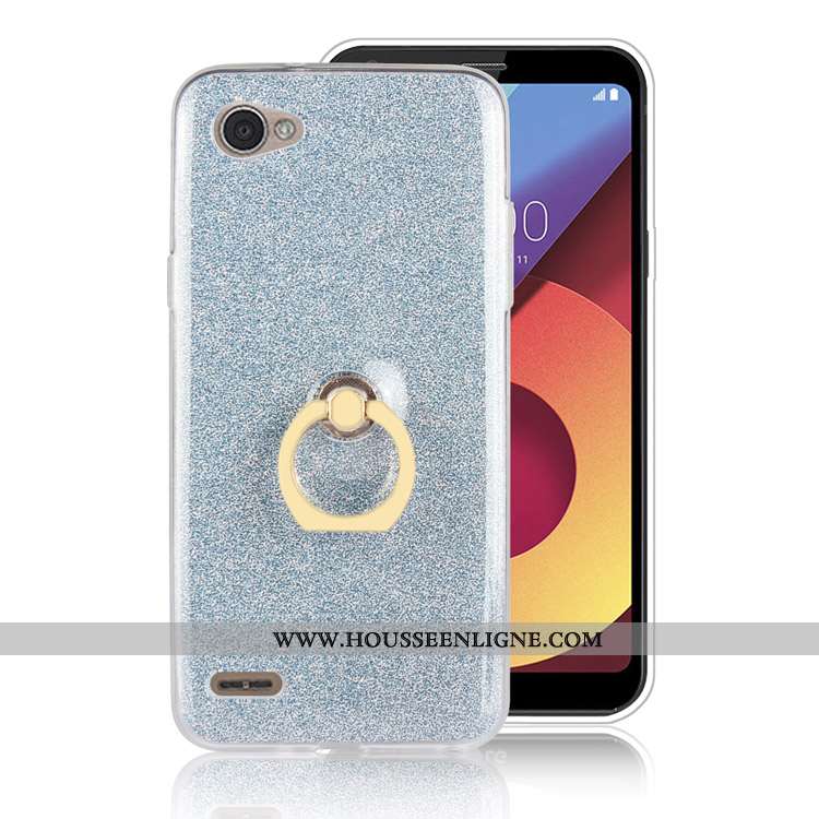 Étui Lg Q6 Fluide Doux Silicone Mini Téléphone Portable Gris Tout Compris