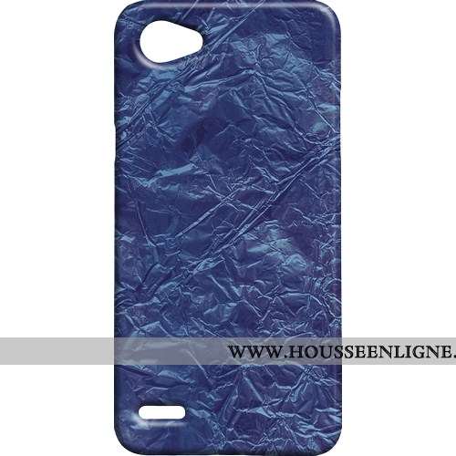 Étui Lg Q6 Métal Modèle Fleurie Mini Rétro Coque Jaune