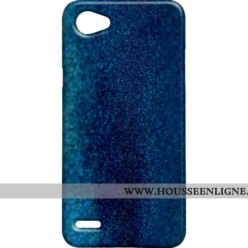Étui Lg Q6 Métal Modèle Fleurie Mini Rétro Coque Jaune