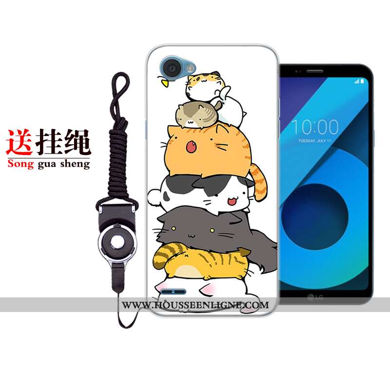 Étui Lg Q6 Personnalité Créatif Protection Bleu Marin Téléphone Portable Charmant Tout Compris Bleu 