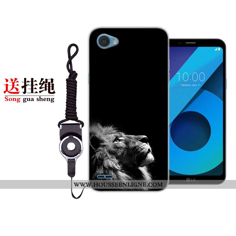 Étui Lg Q6 Personnalité Créatif Protection Bleu Marin Téléphone Portable Charmant Tout Compris Bleu 