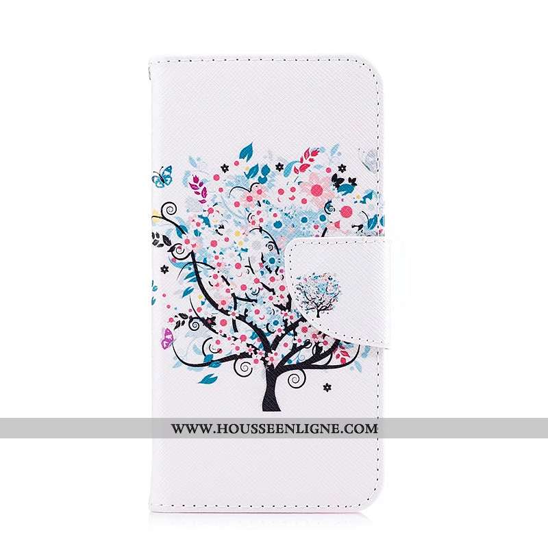 Étui Lg Q6 Protection Cuir Peinture Blanc Housse Coque Blanche