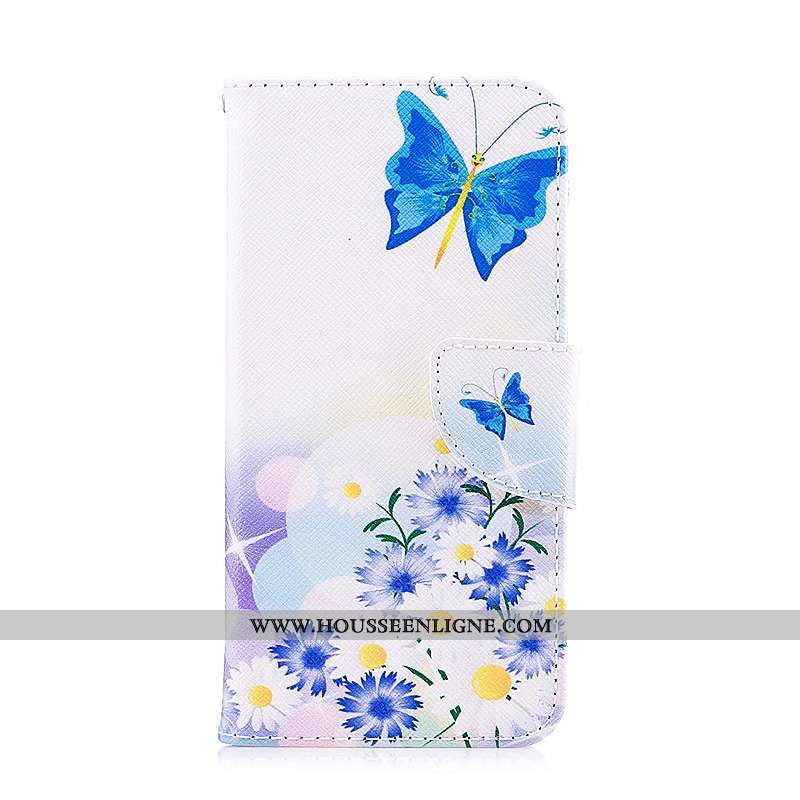 Étui Lg Q6 Protection Cuir Peinture Blanc Housse Coque Blanche