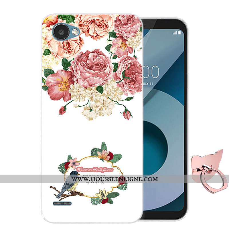 Étui Lg Q6 Silicone Protection Coque Violet Dessin Animé Téléphone Portable Incassable